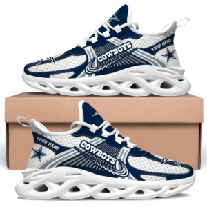 Dallas Cowboys Custom Name Clunky Sneaker Max Soul Shoes