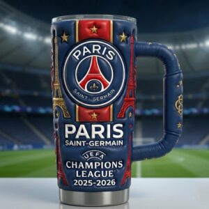 Paris Saint-Germain UEFA Champions League 2025-2026 Graphic Tumbler for Fans