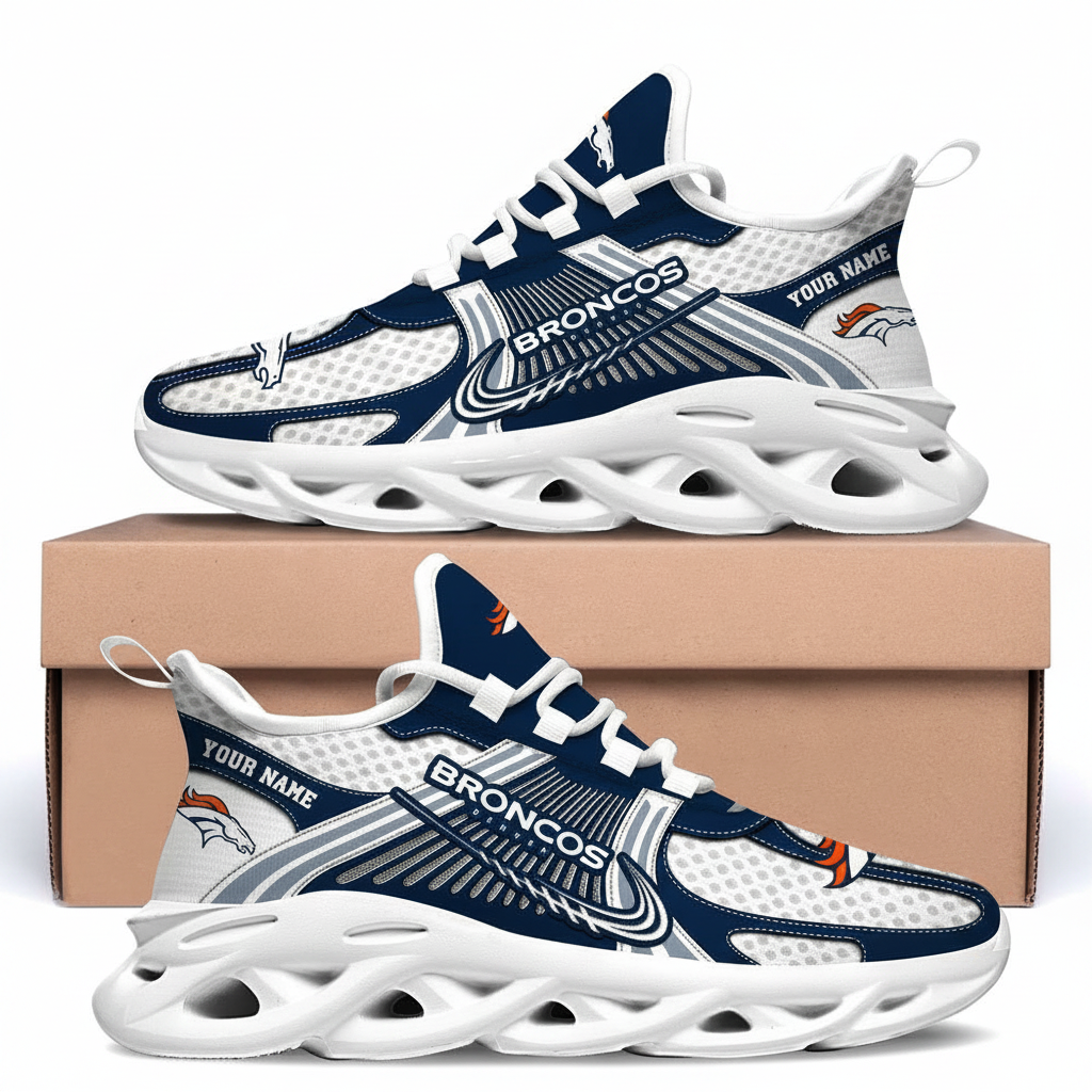 Denver Broncos Custom Name Clunky Sneaker Max Soul Shoes 1 Denver Broncos Custom Name Clunky Sneaker Max Soul Shoes