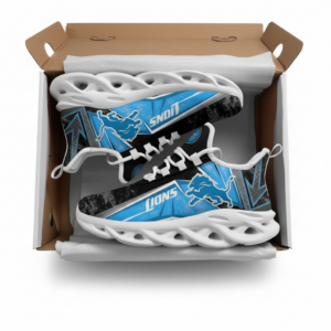 National Football League Detroit Lions Logo Air Max Shoes Air Cushion Sneakers