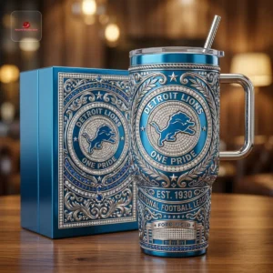 Detroit Lions Style 40oz Insulated Tumbler