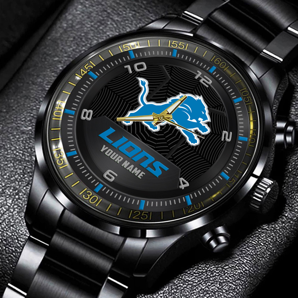 Detroit Lions Stainless Steel Watch 1 Detroit Lions Stainless Steel Watch