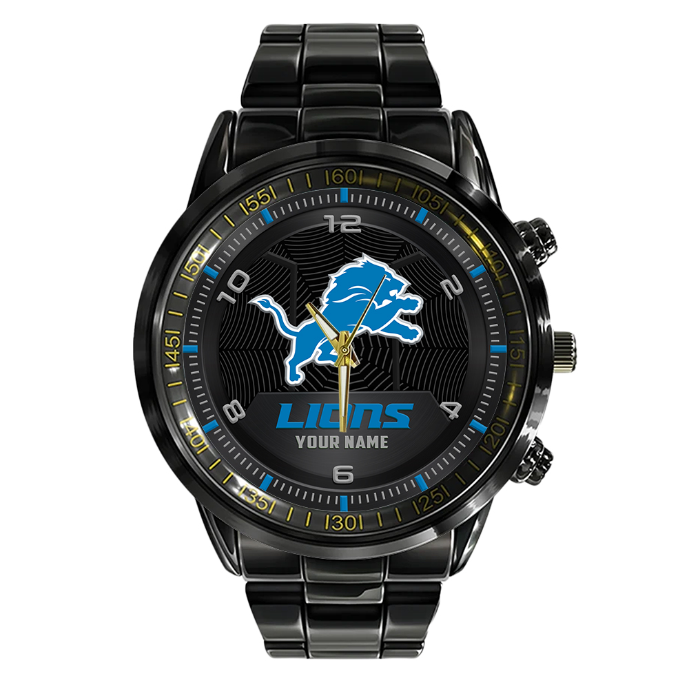 Detroit Lions Stainless Steel Watch 3 Detroit Lions Stainless Steel Watch - Image 3