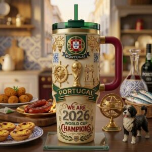 Global Soccer Event 2026 Portugal National Football Team Graphic Tumbler for Fans