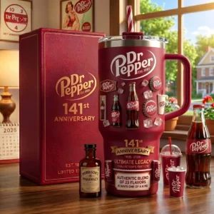 Dr Pepper 141st Anniversary Ultimate Legacy 40oz Insulated Tumbler