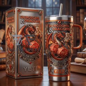 Dungeons & Dragons Roll for Initiative Graphic Tumbler for Anime and Fantasy Fans