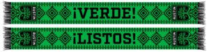 Austin FC Verde Listos Graphic Scarf - Soccer Fan Winter Accessory