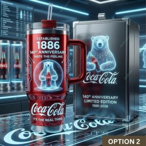 Unisex Cola EST 1886 140th Anniversary Graphic Tumbler for Beverage Fans