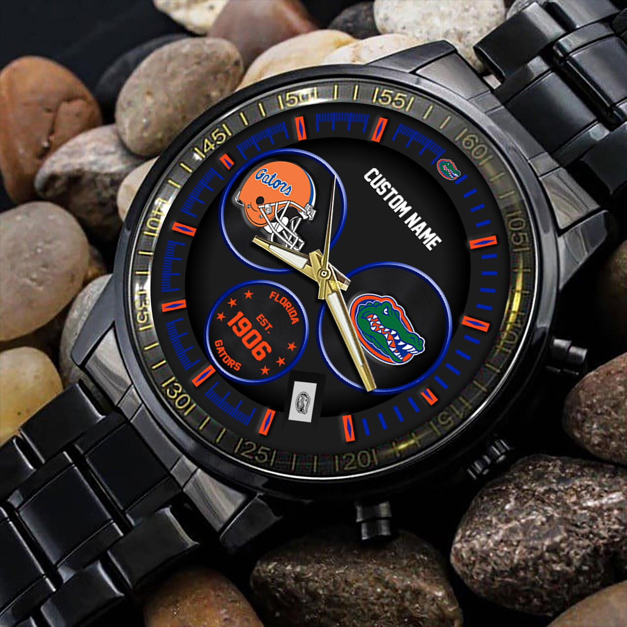Florida Gators Black Stainless Steel Watch 4 Florida Gators Black Stainless Steel Watch - Image 4