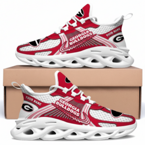 Georgia Bulldogs Custom Name Clunky Sneaker Max Soul Shoes