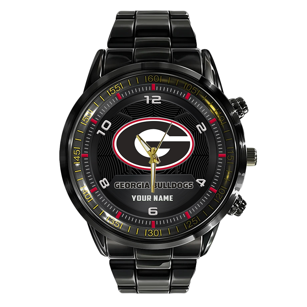 Georgia Bulldogs Steel Watch 3 Georgia Bulldogs Steel Watch - Image 3