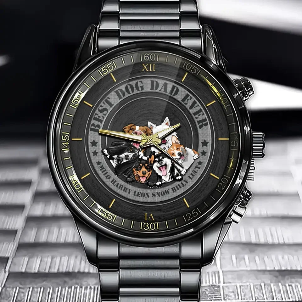Personalized Best Dog Dad Ever Dog Lovers Gift Watch 2 Personalized Best Dog Dad Ever Dog Lovers Gift Watch