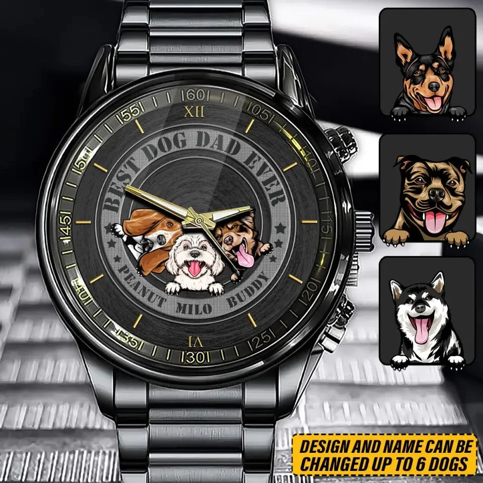 Personalized Best Dog Dad Ever Dog Lovers Gift Watch 1 Personalized Best Dog Dad Ever Dog Lovers Gift Watch
