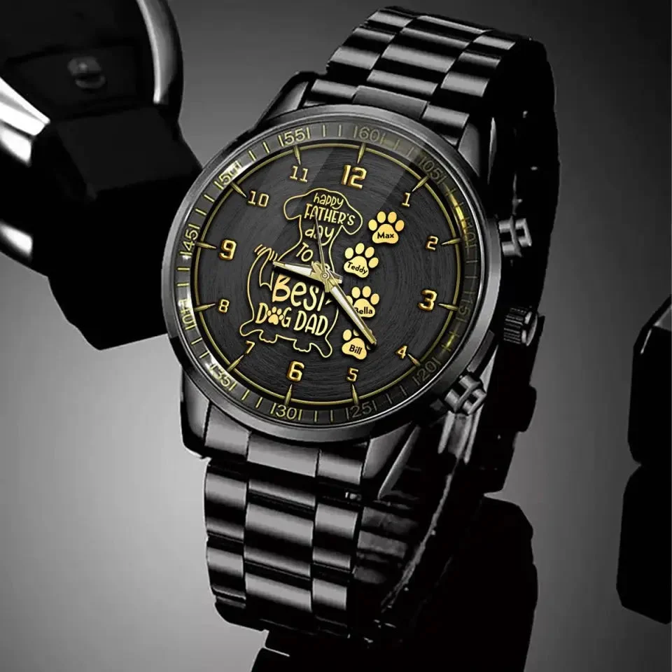Personalized Dog Dad Happy Father's Day Gift Watch 4 Personalized Dog Dad Happy Father's Day Gift Watch