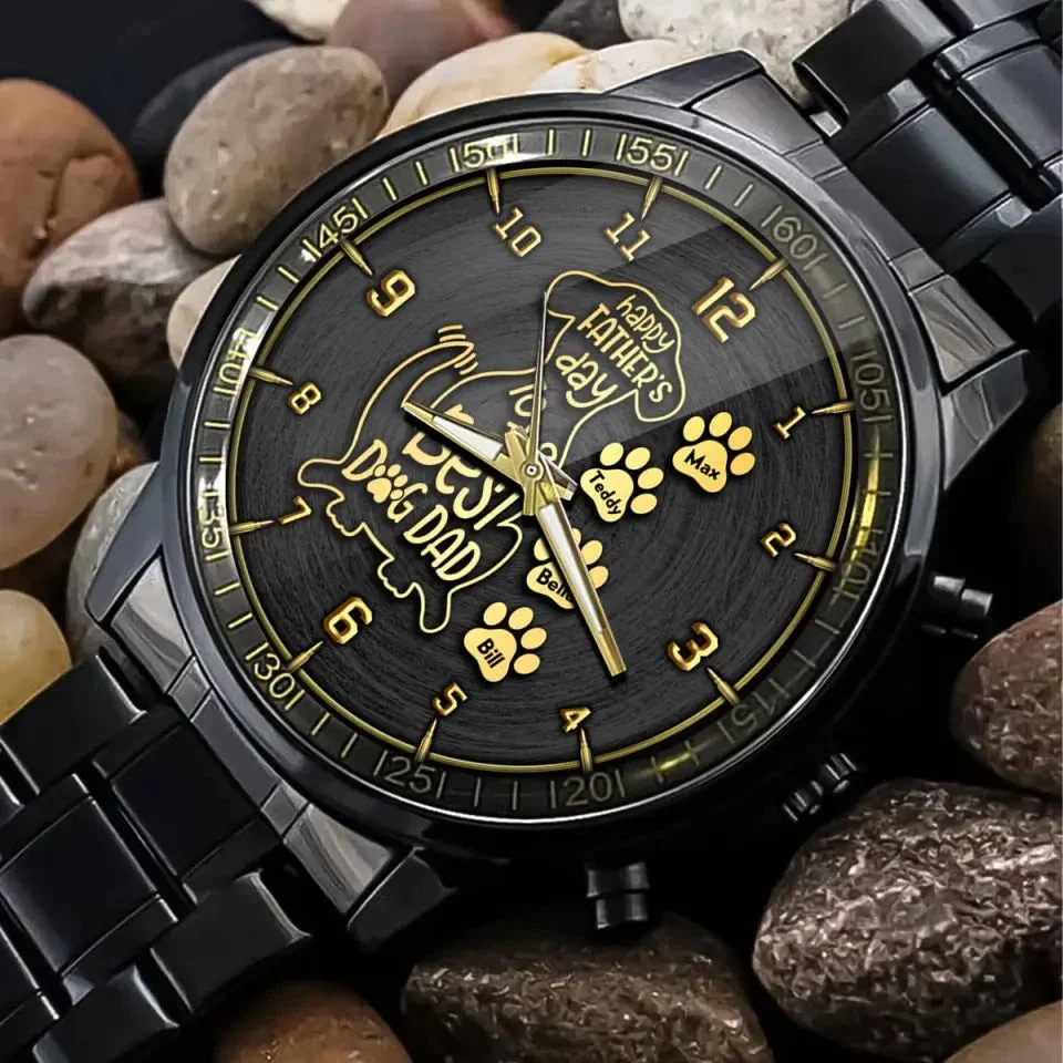 Personalized Dog Dad Happy Father's Day Gift Watch 3 Personalized Dog Dad Happy Father's Day Gift Watch