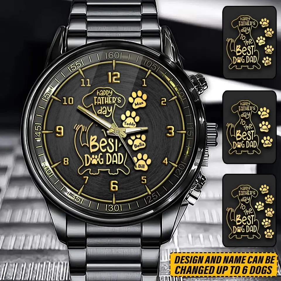 Personalized Dog Dad Happy Father's Day Gift Watch 2 Personalized Dog Dad Happy Father's Day Gift Watch