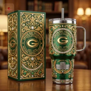 Green Bay Packers Embellished 40oz Insulated Tumbler