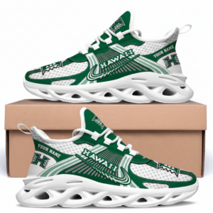Hawaii Rainbow Warriors Custom Name Clunky Sneaker Max Soul Shoes