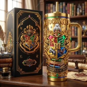 Unisex Hogwarts Is My Home Graphic Tumbler for Movie Fans