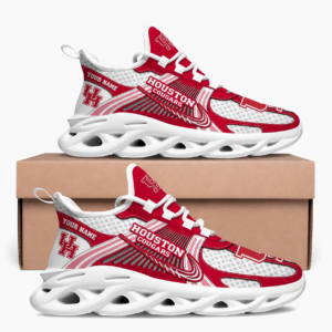 Houston Cougars Custom Name Clunky Sneaker Max Soul Shoes