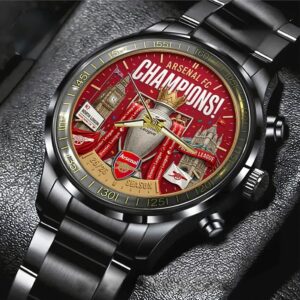 Arsenal FC League Champions 25/26 Stainless Steel Watch