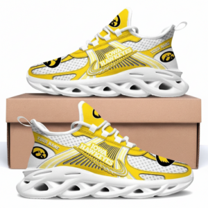 Iowa Hawkeyes Custom Name Clunky Sneaker Max Soul Shoes