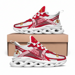 Iowa State Cyclones Custom Name Clunky Sneaker Max Soul Shoes