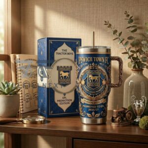 Ipswich Town Football Club Premier League Promotion 2026-2027 Graphic Tumbler for Soccer Fans