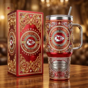 Kansas City Chiefs Super Bowl Champions Embellished 40oz Insulated Tumbler