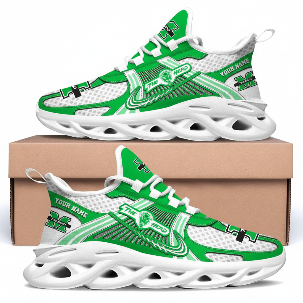 Marshall Thundering Herd Personalized Clunky Sneaker Max Soul Shoes 1 Marshall Thundering Herd Personalized Clunky Sneaker Max Soul Shoes