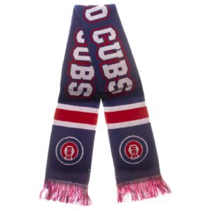 Chicago Cubs Royal and Red Bullseye Breakaway Graphic Scarf for Baseball Fans