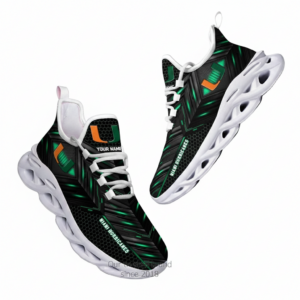 Miami Hurricanes Custom Name Clunky Unique Air Max Shoes Air Cushion Sneakers