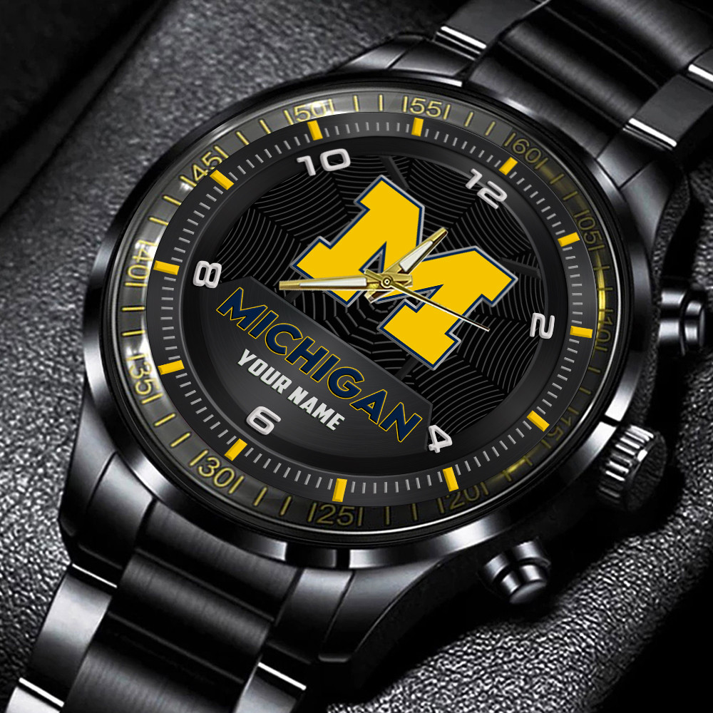 Michigan Wolverines Steel Watch 1 Michigan Wolverines Steel Watch