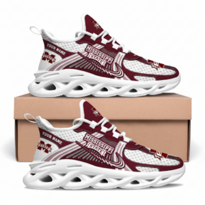 Mississippi State Bulldogs Personalized Clunky Sneaker Max Soul Shoes