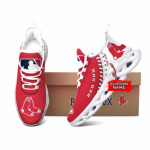 Major League Baseball Boston Red Sox Unique Design Custom Name Air Max Shoes Air Cushion Sneakers