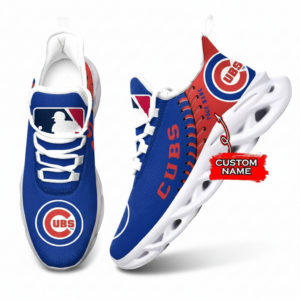 Major League Baseball Chicago Cubs Unique Design Custom Name Air Max Shoes Air Cushion Sneakers