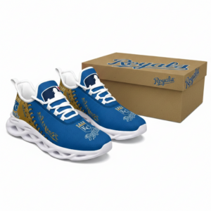 Major League Baseball Kansas City Royals Unique Design Custom Name Air Max Shoes Air Cushion Sneakers