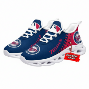 Major League Baseball Minnesota Twins Unique Design Custom Name Air Max Shoes Air Cushion Sneakers
