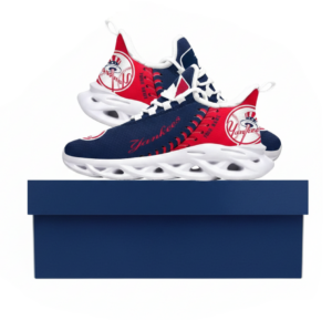 Major League Baseball New York Yankees Unique Design Custom Name Air Max Shoes Air Cushion Sneakers