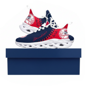 Major League Baseball New York Yankees Unique Design Custom Name Air Max Shoes Air Cushion Sneakers