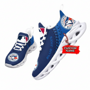 Major League Baseball oronto Blue Jays Unique Design Custom Name Air Max Shoes Air Cushion Sneakers