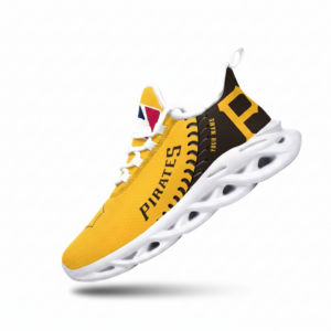 Major League Baseball Pittsburgh Pirates Unique Design Custom Name Air Max Shoes Air Cushion Sneakers