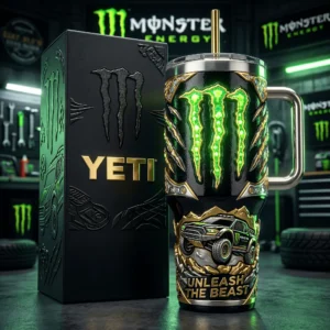 Monster Energy Off-Road Truck Graphic Tumbler for Fans