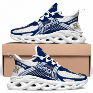 Navy Midshipmen Personalized Clunky Sneaker Max Soul Shoes