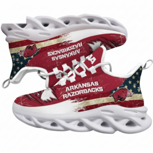 NCAA America Flag Arkansas Razorbacks Unique Air Max Shoes Air Cushion Sneakers