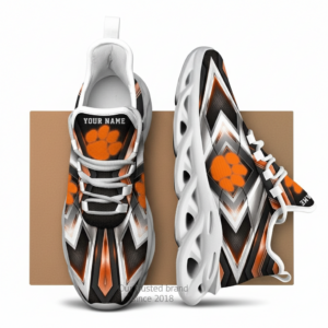 NCAA Clemson Tigers Football Team Custom Name Clunky Unique Air Max Shoes Air Cushion Sneakers