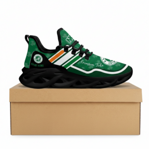 NCAA Custom Name Alabama Crimson Tide Logo Saint Patrick'S Day Unique Air Max Shoes Air Cushion Sneakers