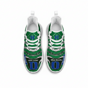 NCAA Custom Name Duke Blue Devils Saint Patrick'S Day Unique Air Max Shoes Air Cushion Sneakers