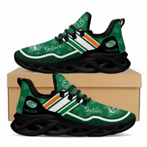 NCAA Custom Name Florida Gators Logo Saint Patrick'S Day Unique Air Max Shoes Air Cushion Sneakers