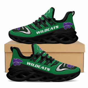 NCAA Custom Name Kansas State Wildcats Saint Patrick'S Day Unique Air Max Shoes Air Cushion Sneakers